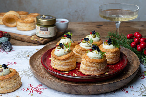 Recette image Vol au vent delle feste con pesto di pistacchi