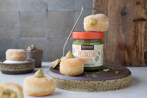 Recette image Mini krapfen alla crema di Pistacchio 100%