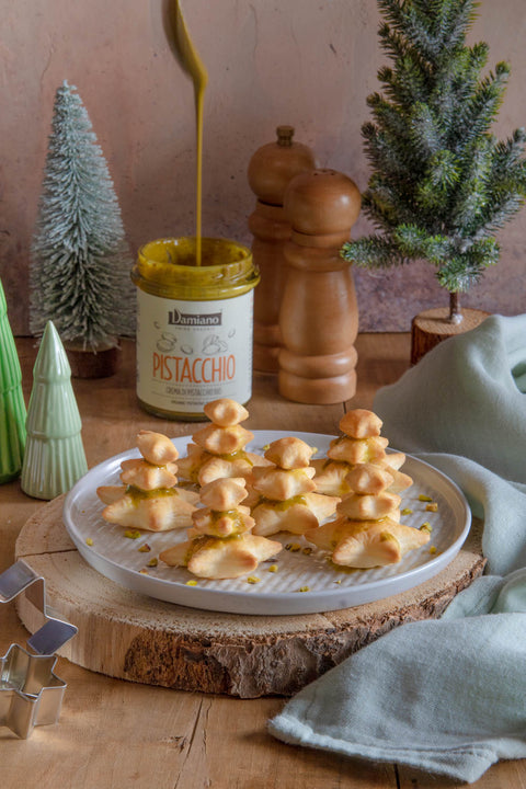 Recette image Alberelli di pasta sfoglia e pistacchio