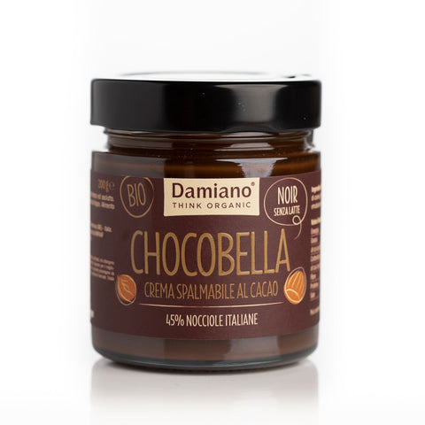  Chocobella crema spalmabile bio al cacao e nocciole, 45% nocciole italiane, senza latte